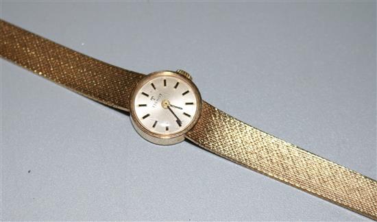 Ladys 9ct gold Tissot